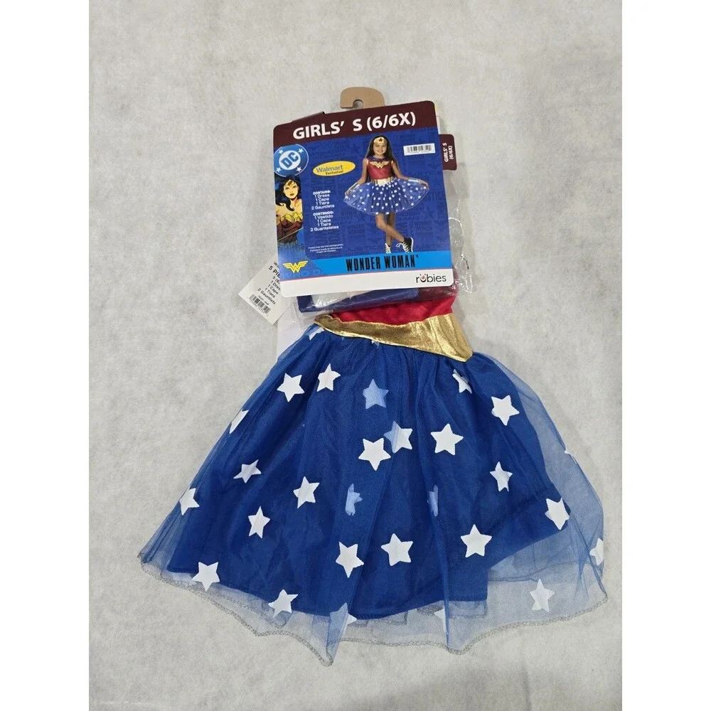 NEW - Rubies Girls S (6/6X) DC Comics Wonder Woman Complete Costume